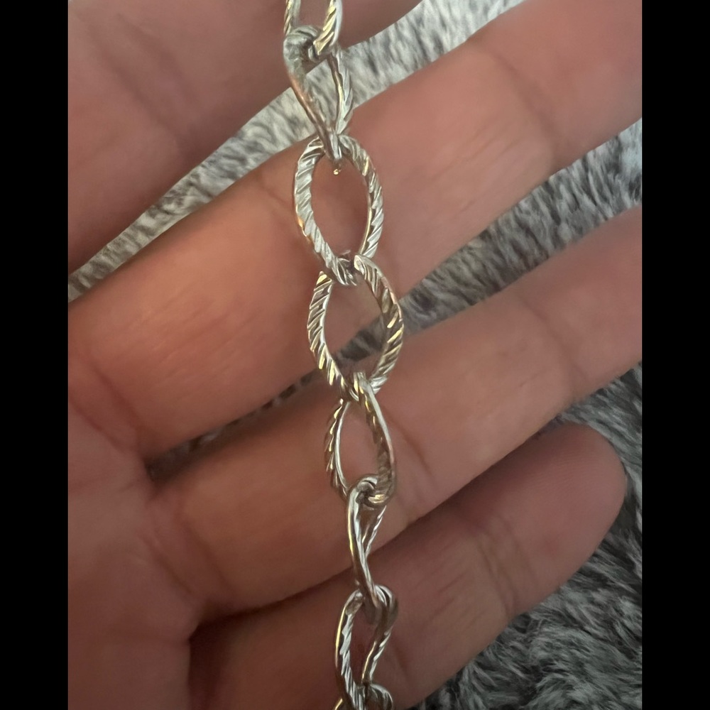 Beautiful Silver Statement Necklace - image 3